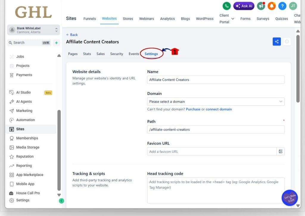 automatic-schema-step02 ghl automatic schema - settings