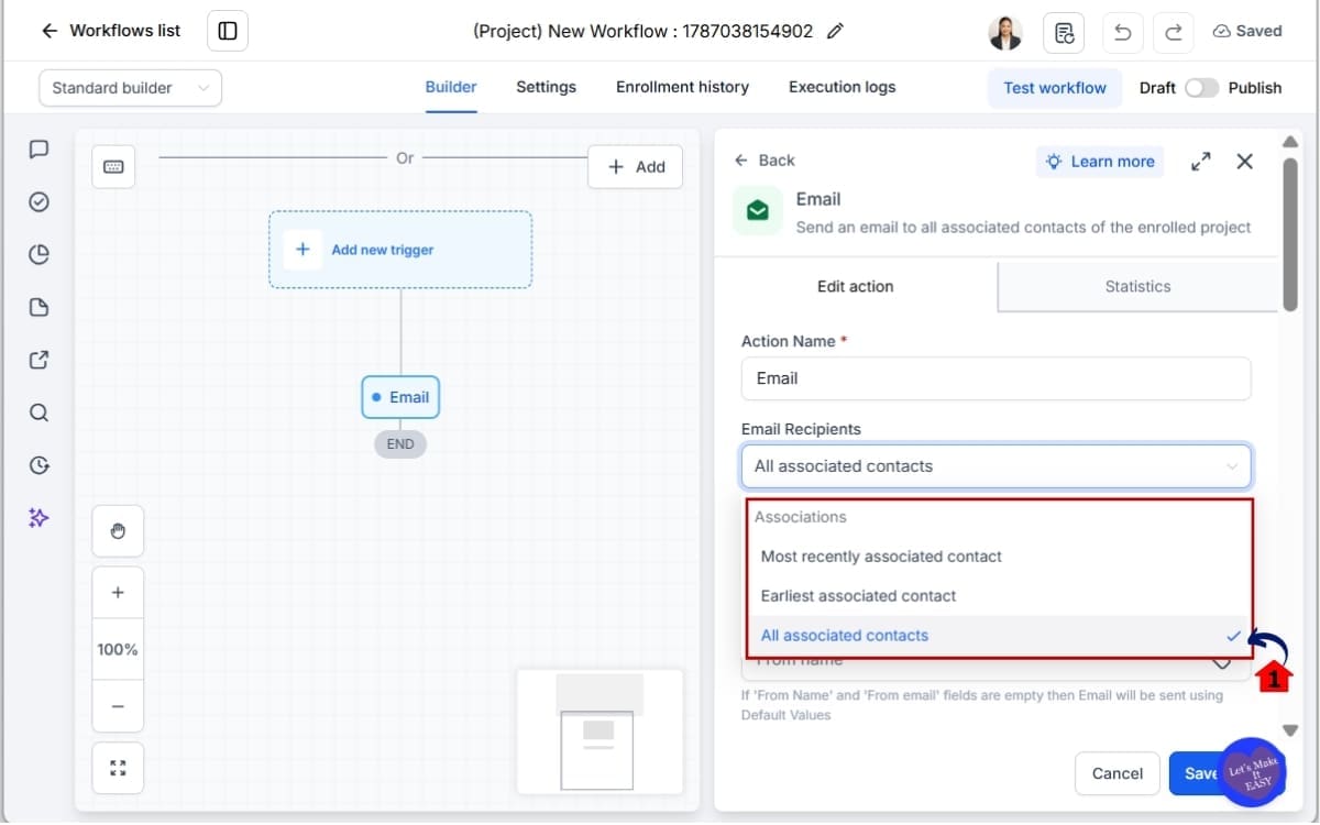 GHL Custom Object Workflows
 - Choose Your Associated Contacts