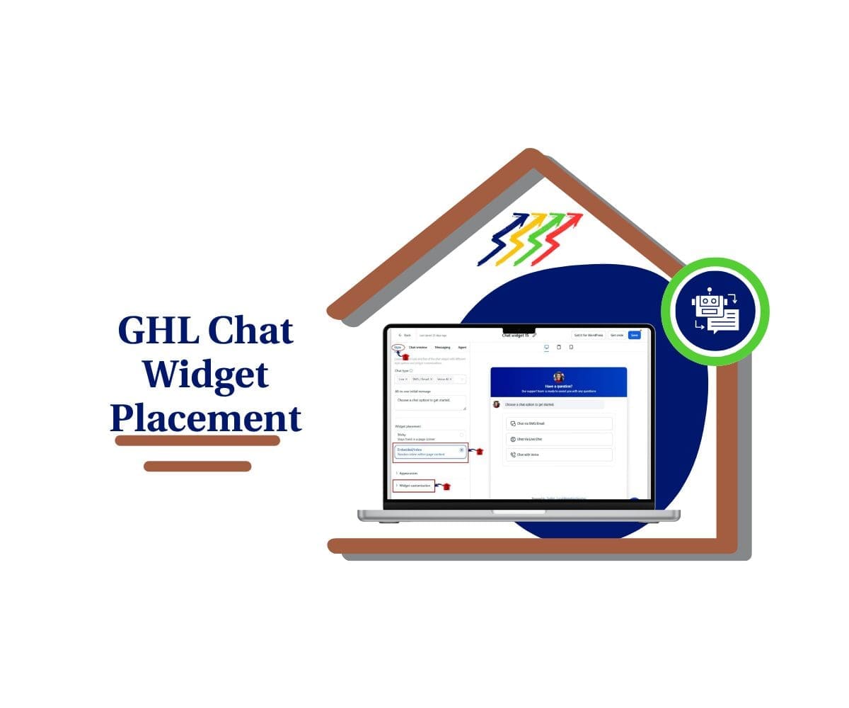 ghl chat widget placement