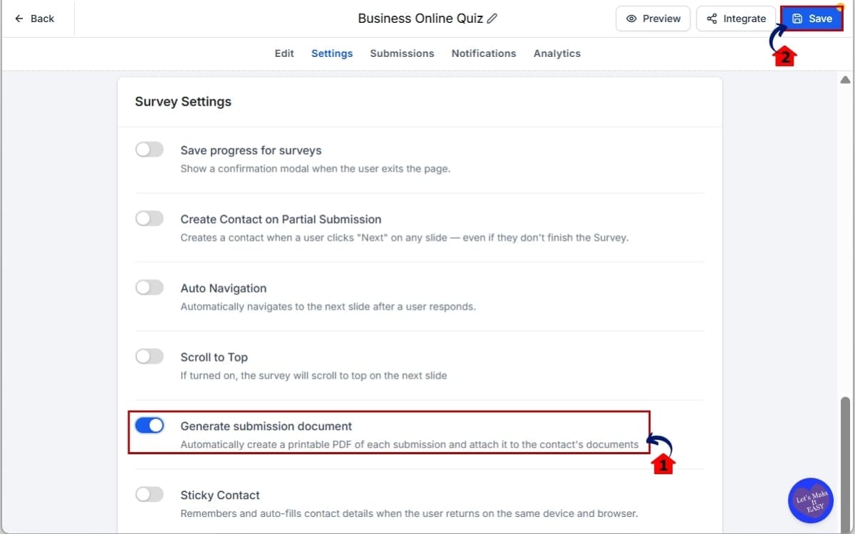 GHL PDF Submission Documents
- Turn On PDF Submission Documents