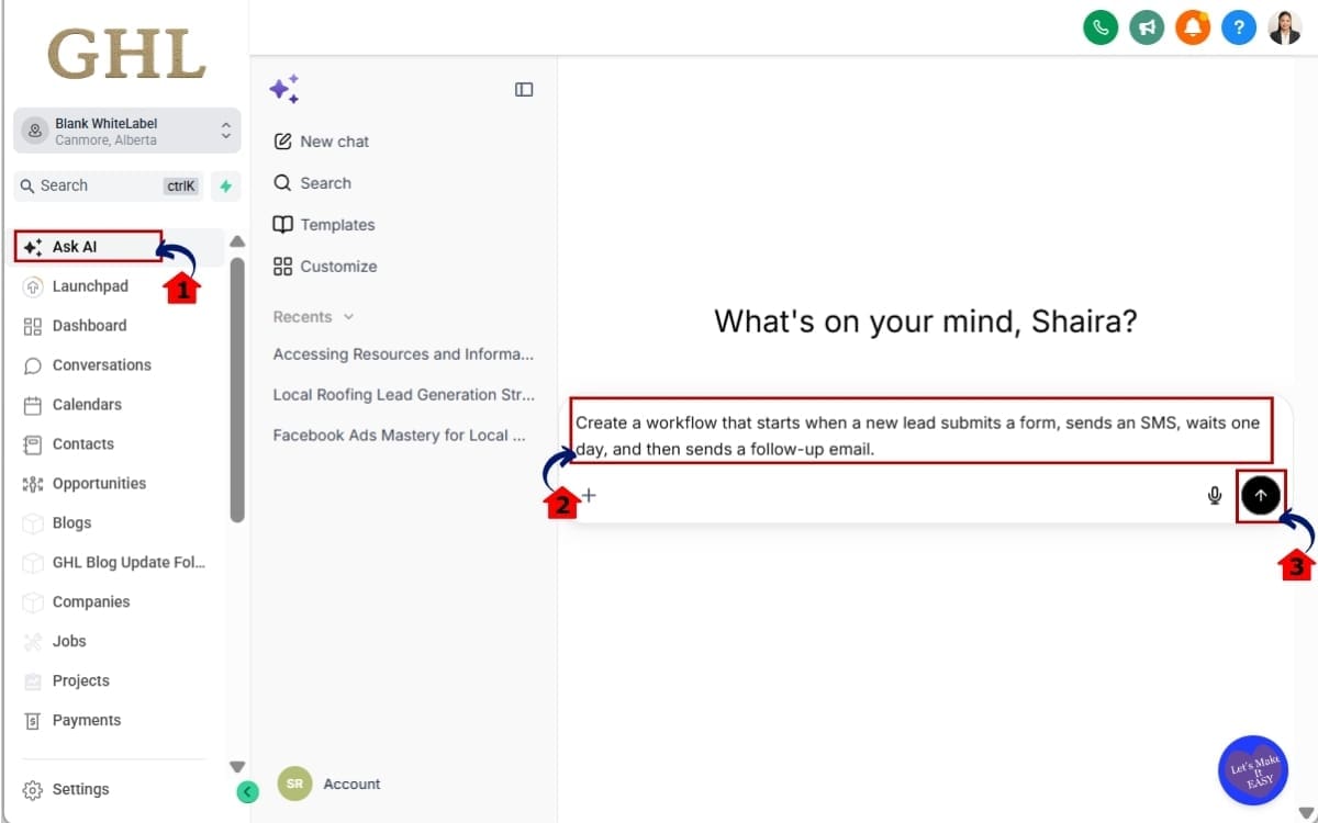 How to Use the AI Workflow Builder in GHL