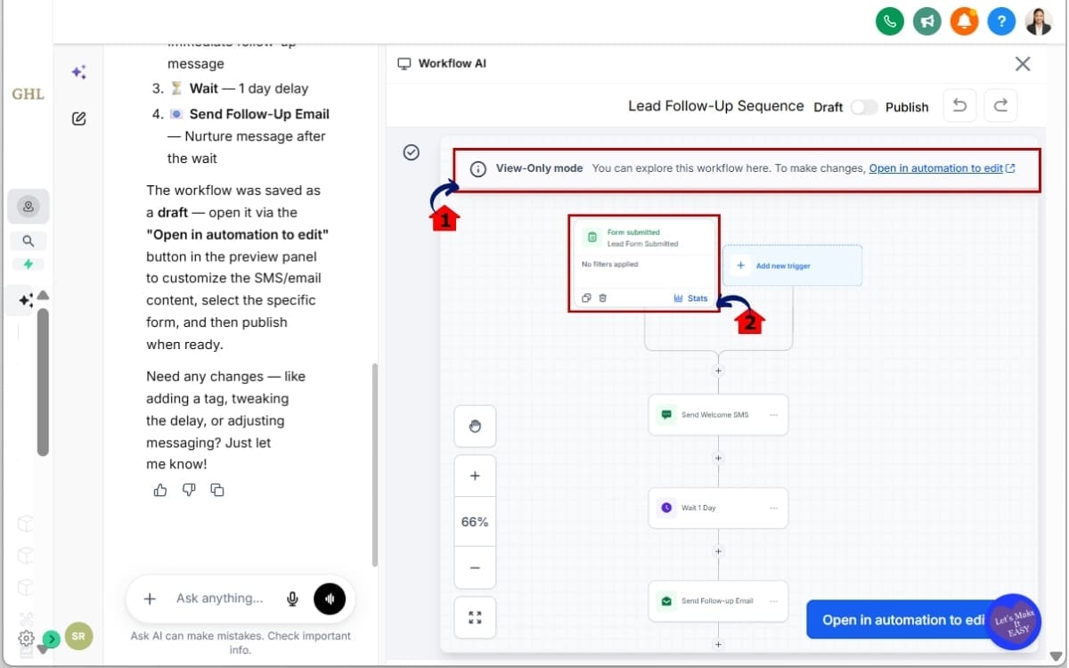 AI Workflow Builder
- Review Your AI Workflow Builder Draft