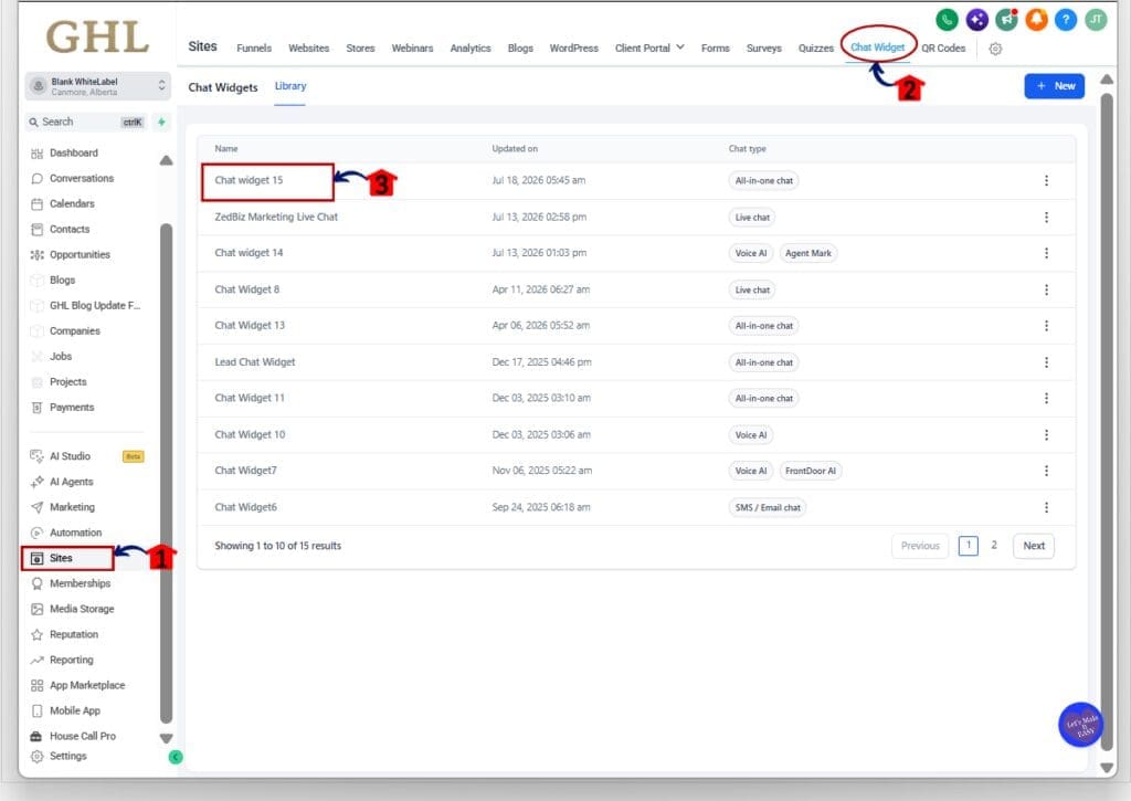 how to use chat widget spam