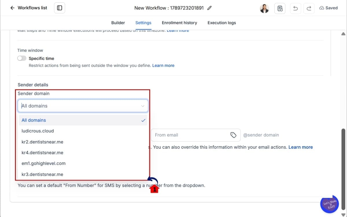 GHL Email Sender Domain
- Choose Your Email Sender Domain