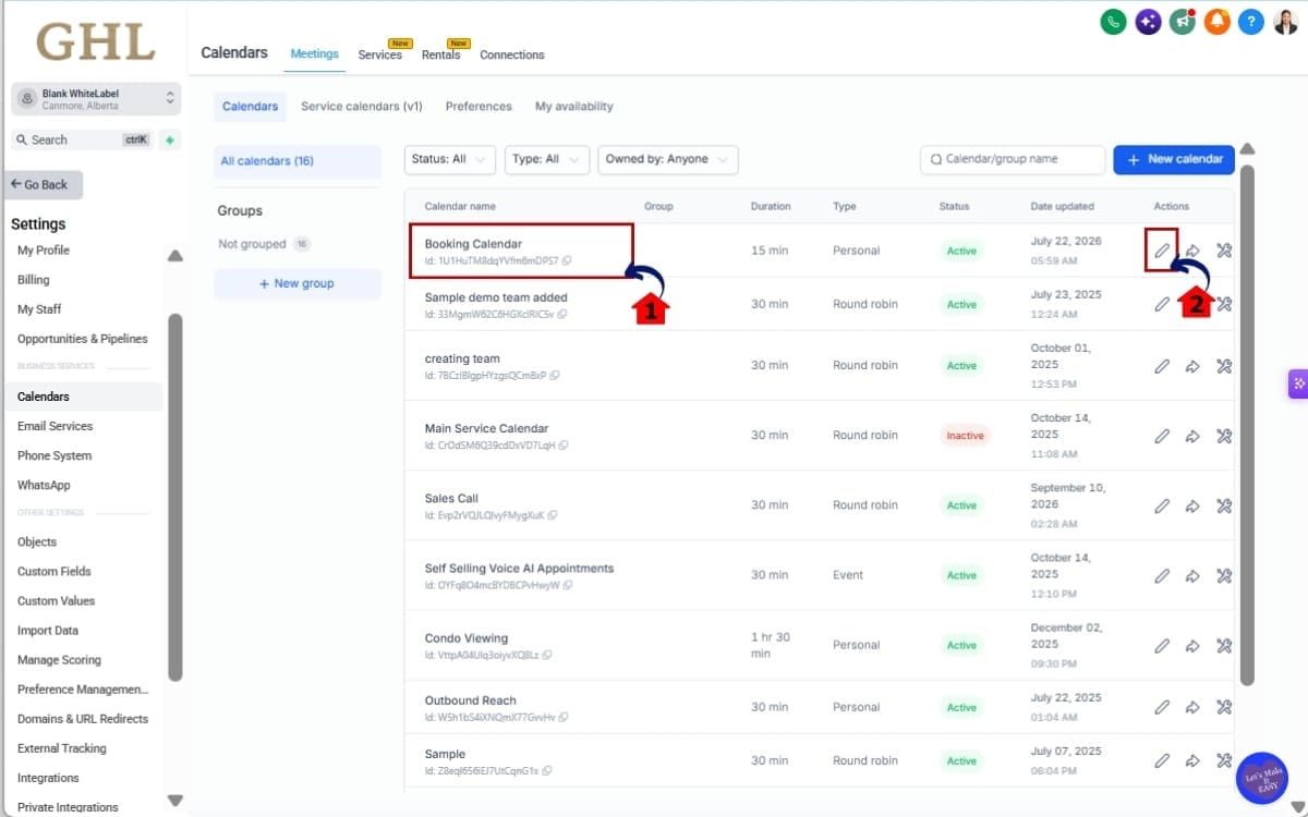 Multiple Meeting Durations
 - Open Your Calendar Settings