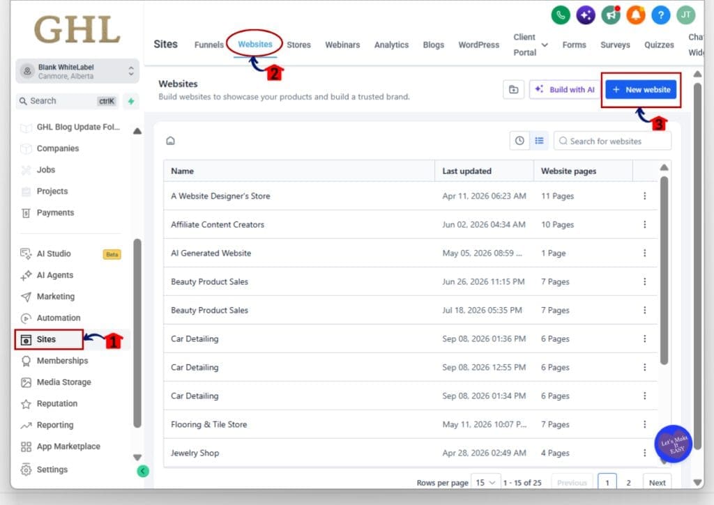 how to use ghl new template release