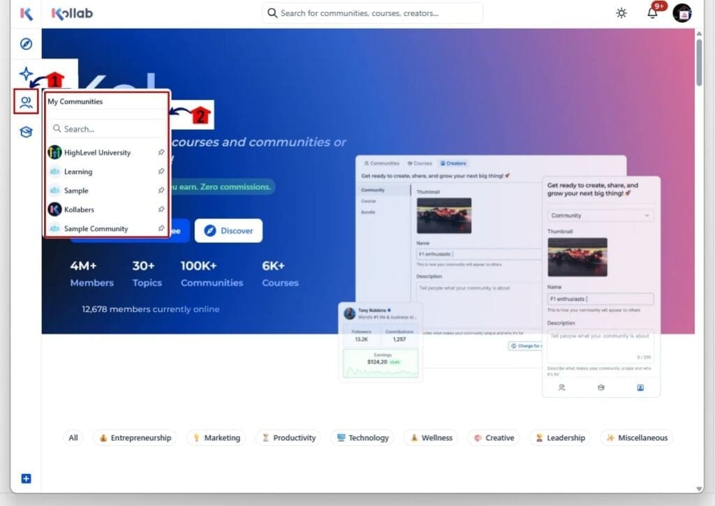 how to use ghl community voice notes