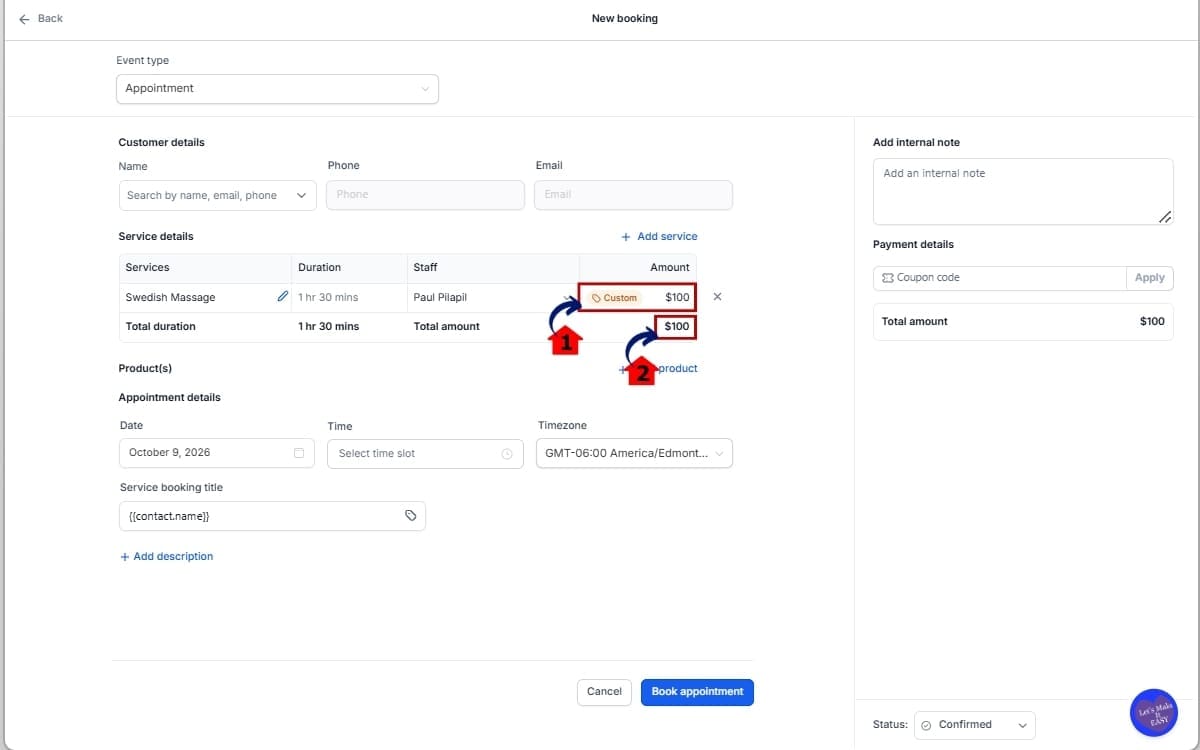GHL Custom Service Pricing
 - Review Your Custom Service Pricing