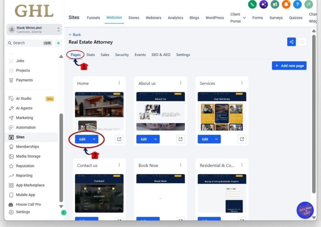 ghl quiz element - open